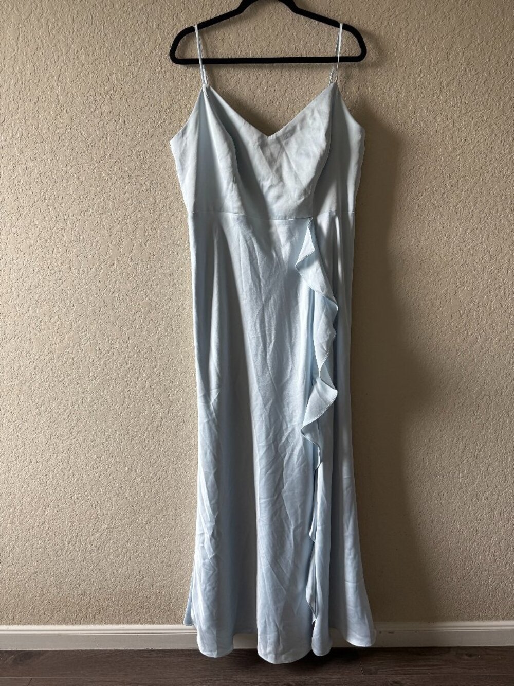 Birdy Grey - Theresa Dress Matte Satin Mist Blue - XXL